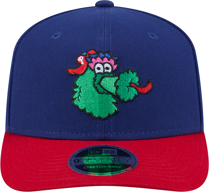 Philadelphia Phillies Blue/Red Phanatic New Era 9SEVENTY Stretch Snap Adjustable Hat