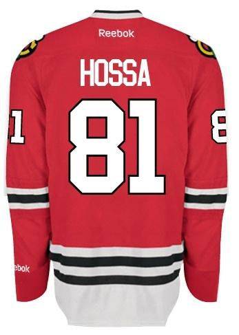 Mens Chicago Blackhawks Marian Hossa Edge 2 Authentic Home Jersey by Reebok