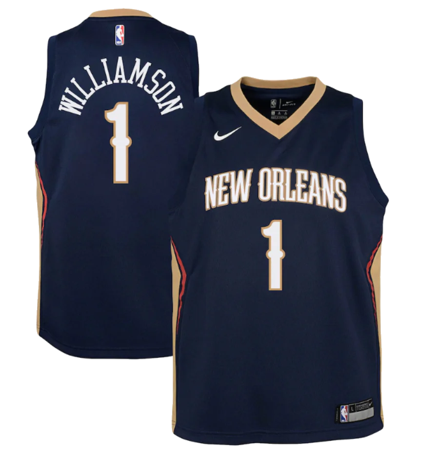 Youth Zion Williamson New Orleans Pelicans Nike Navy Replica Swingman Jersey