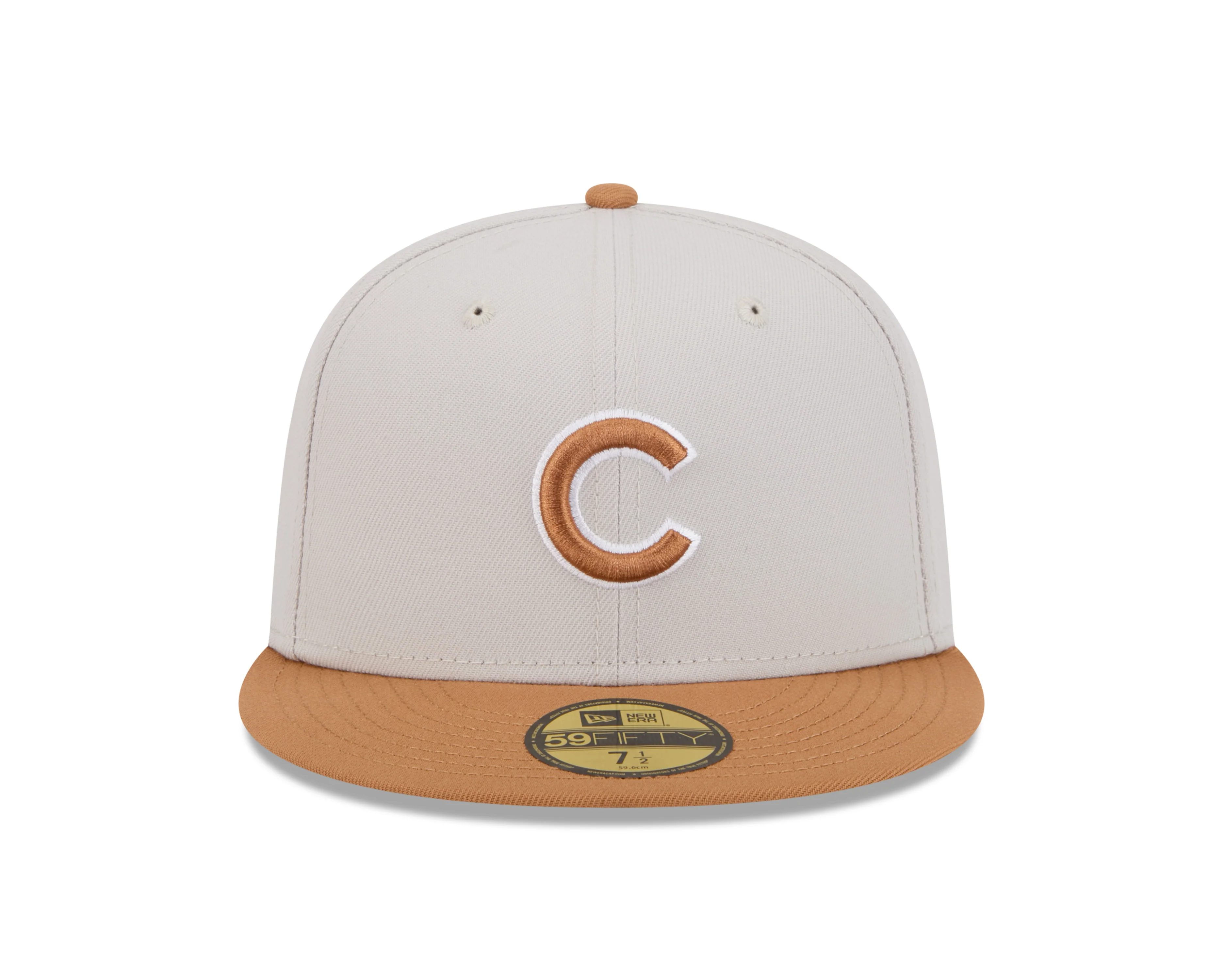Chicago Cubs 2 Tone Stone/Bronze 59FIFTY Fitted Hat