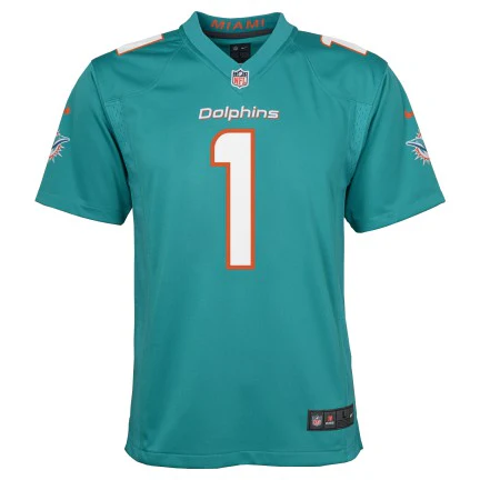 Youth Miami Dolphins Tua Tagovailoa Nike Aqua Game Jersey