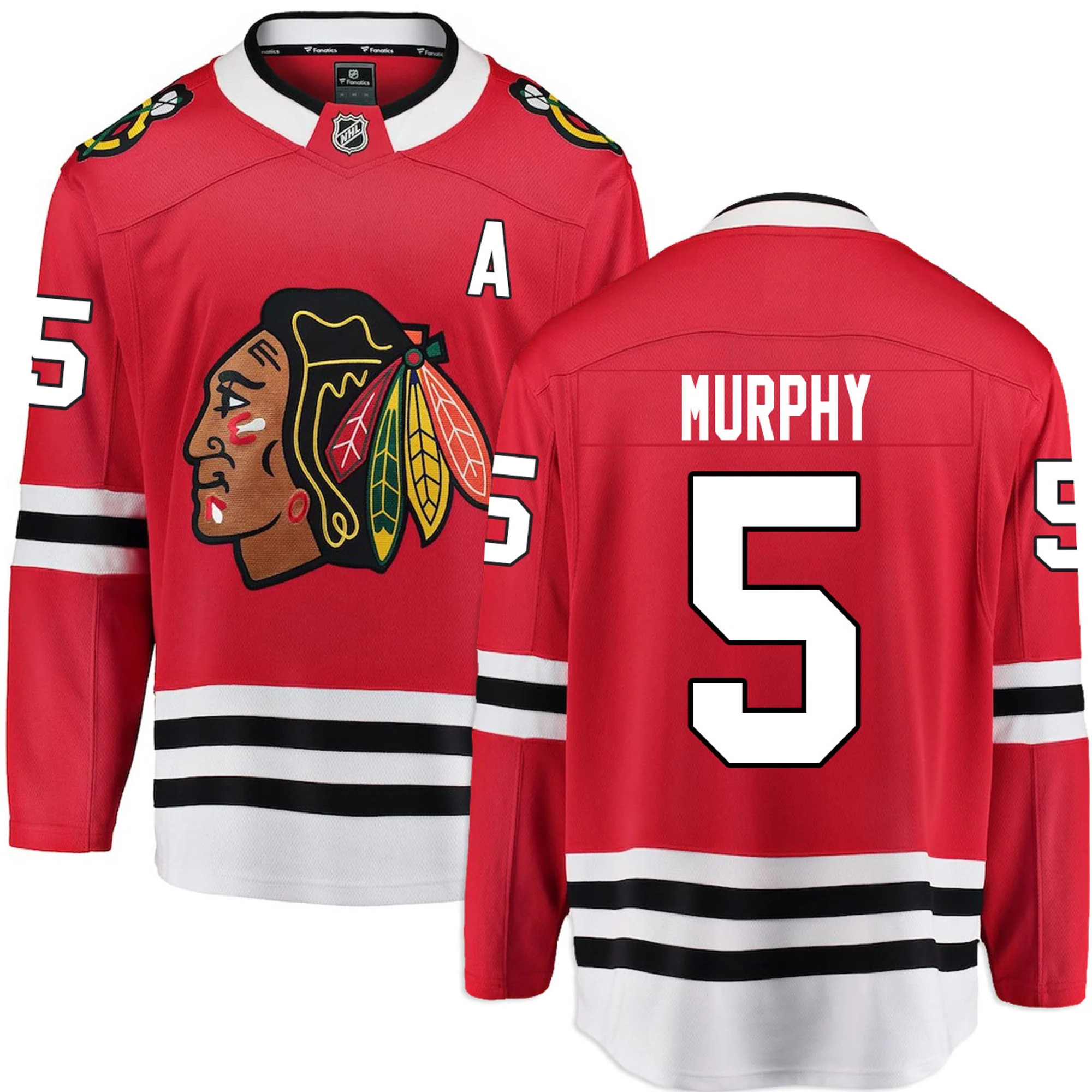 Men's Connor Murphy Chicago Blackhawks Red Home Fanatics Breakaway Premium Replica Jersey