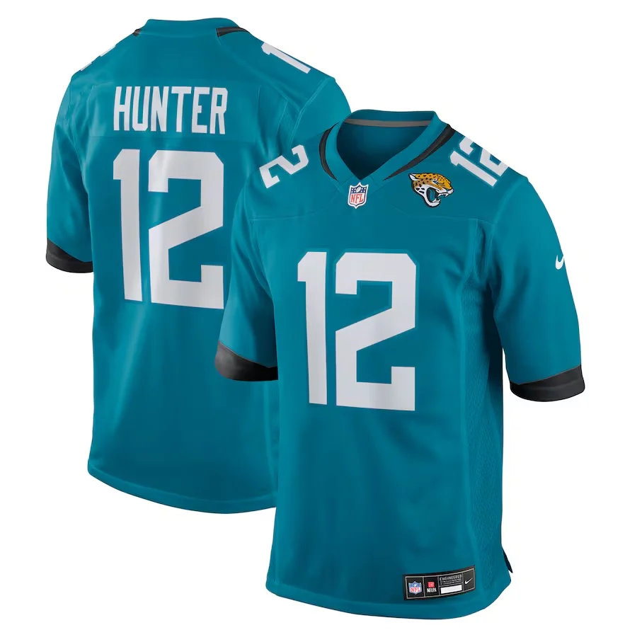 Men's Travis Hunter Jacksonville Jaguars Nike Teal Replica Game Jersey