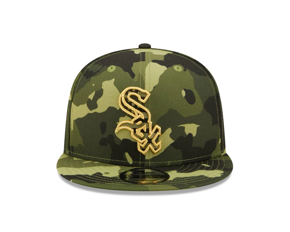 Men's Chicago White Sox New Era 2022 Armed Forces Day Camo 9FIFTY Snapback Adjustable Hat