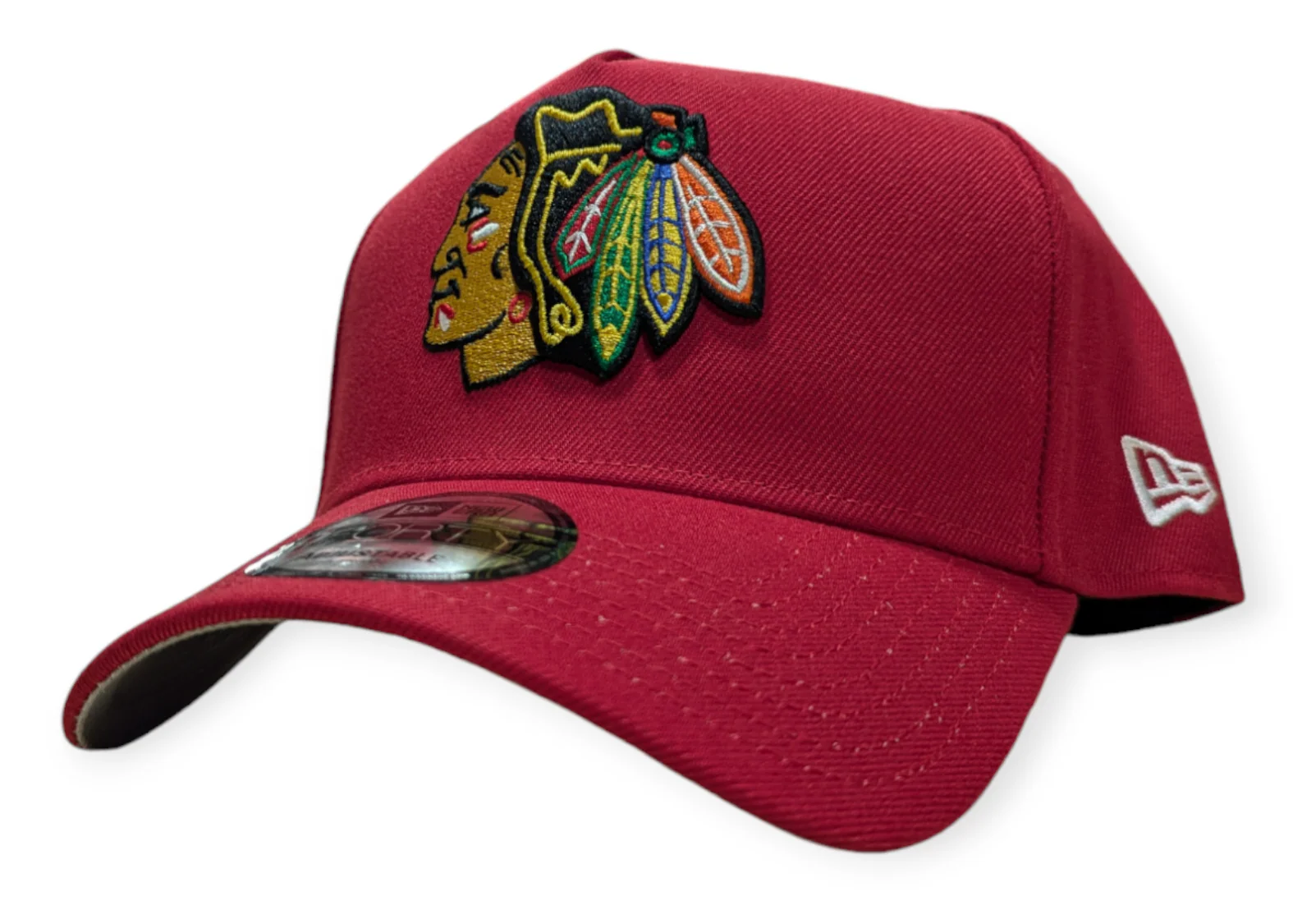 Chicago Blackhawks New Era Red 9FORTY A-Frame Adjustable Hat