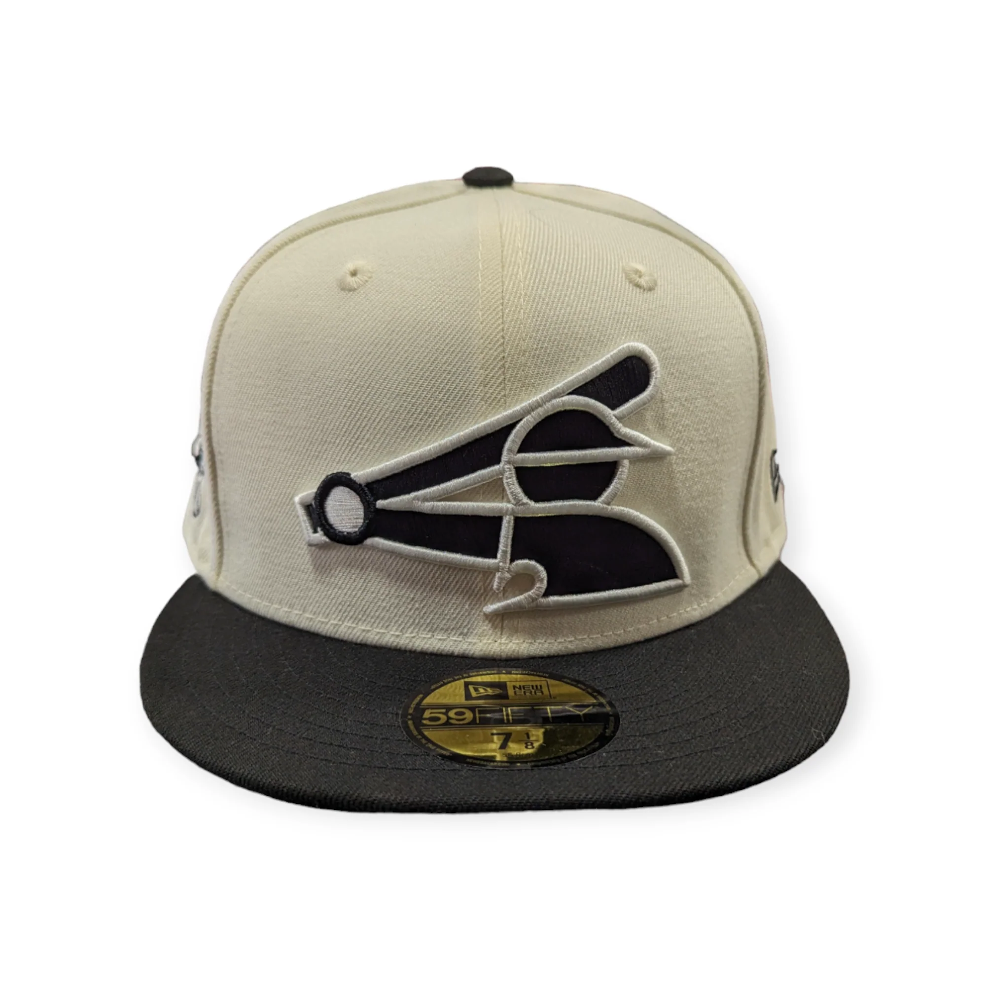 Chicago White Sox 2 Tone Chrome/Black New Era Batterman 59FIFTY Fitted Hat