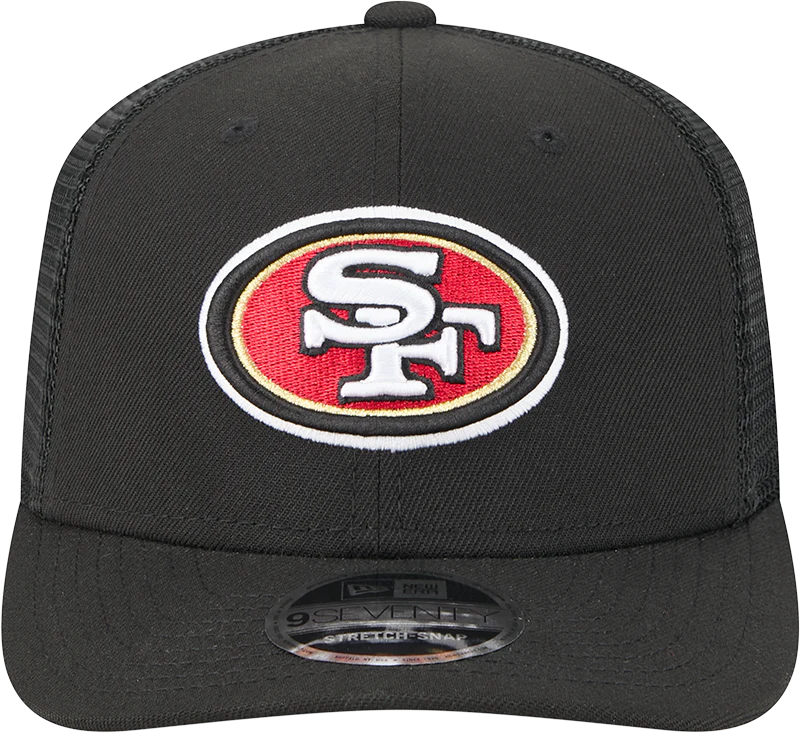 San Francisco 49ers New Era Black Trucker Primary 9SEVENTY Trucker Hat
