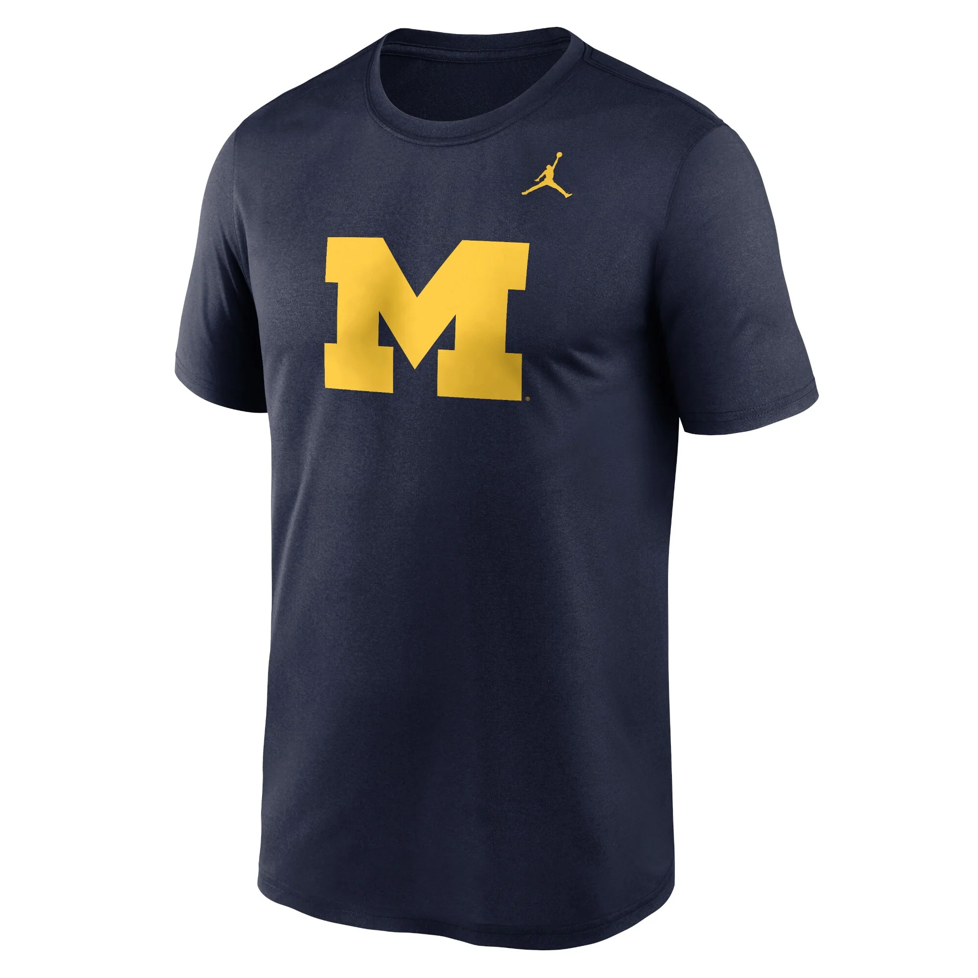 Michigan Wolverines Jordan Brand Navy Primary Logo T-Shirt