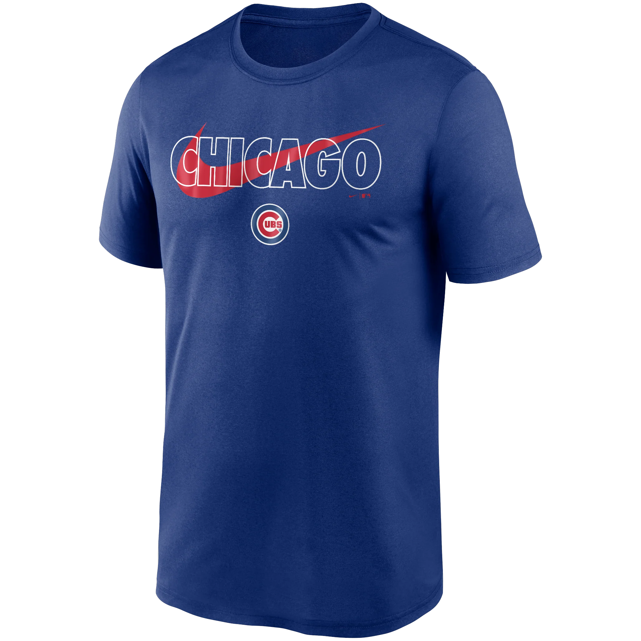 Men's Chicago Cubs Royal Nike City Swoosh Dri-Fit Tee