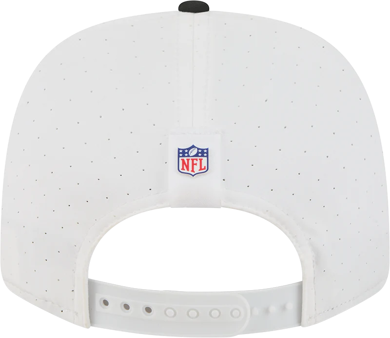 Men's Pittsburgh Steelers New Era White/Black 2025 NFL Training Camp 9SEVENTY Adjustable Hat