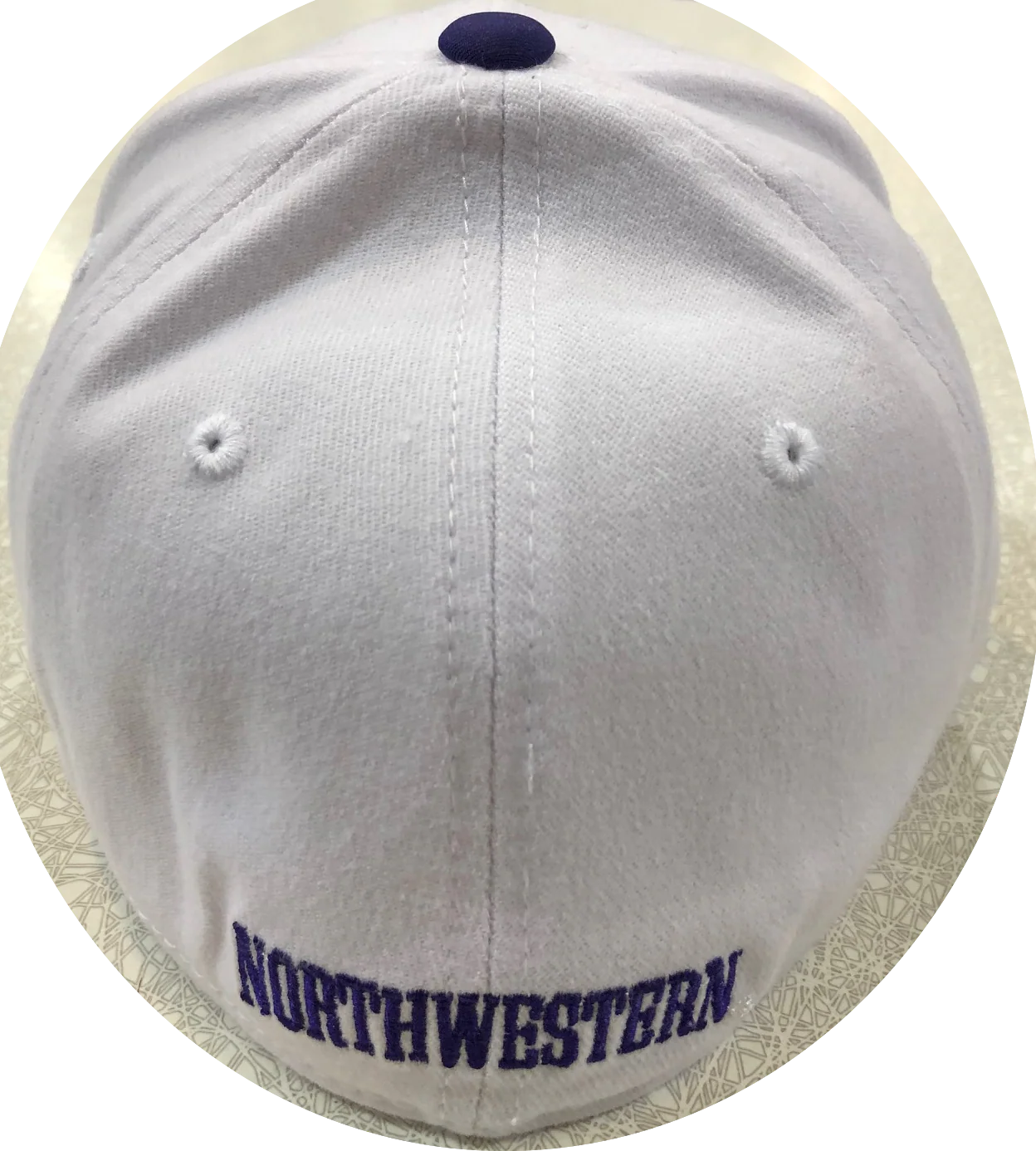 Northwestern Wildcats Top of the World Infield One Fit Flex Hat - White/Purple