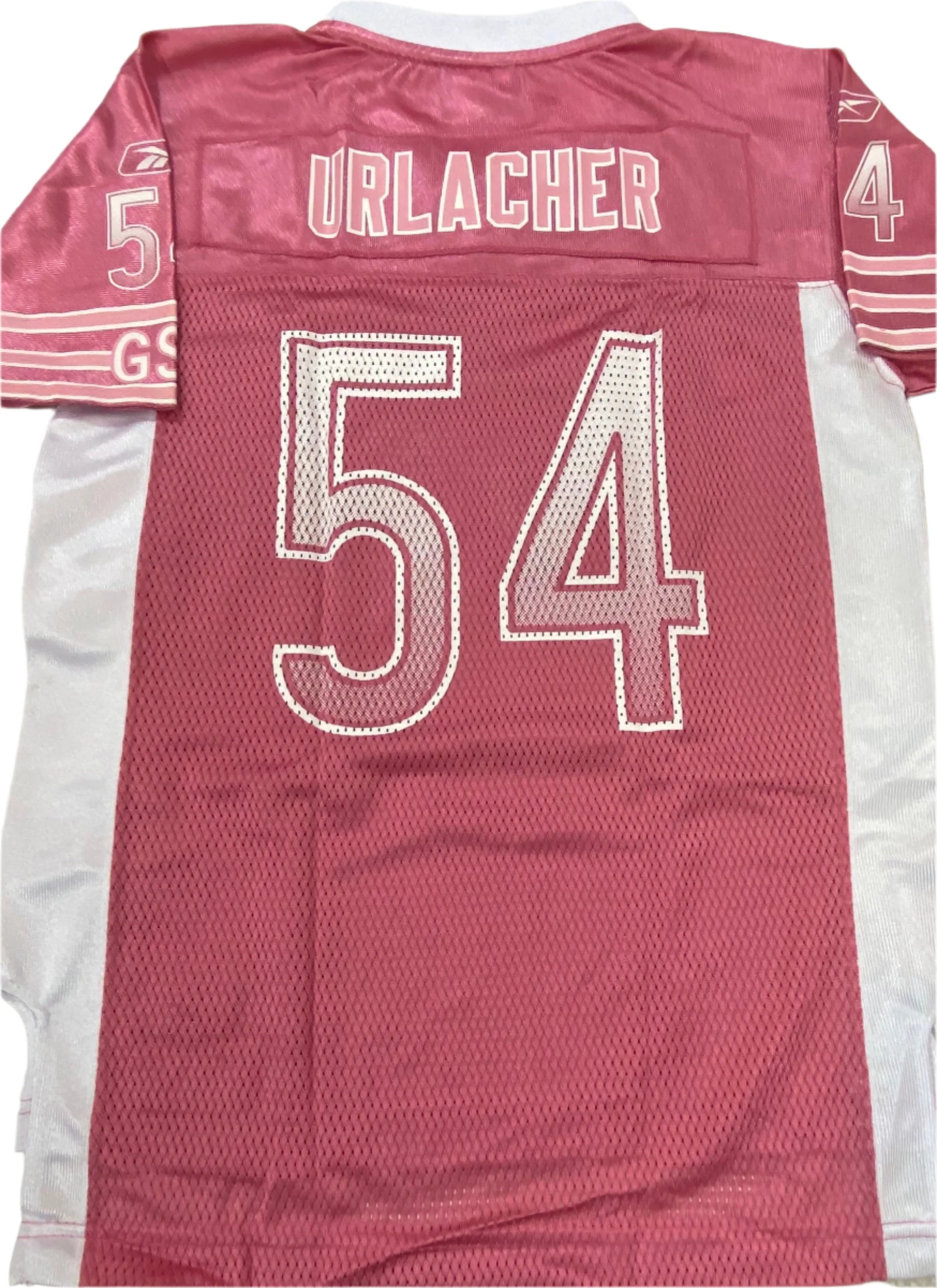 Youth Girls Chicago Bears Brian Urlacher Pink & White Jersey