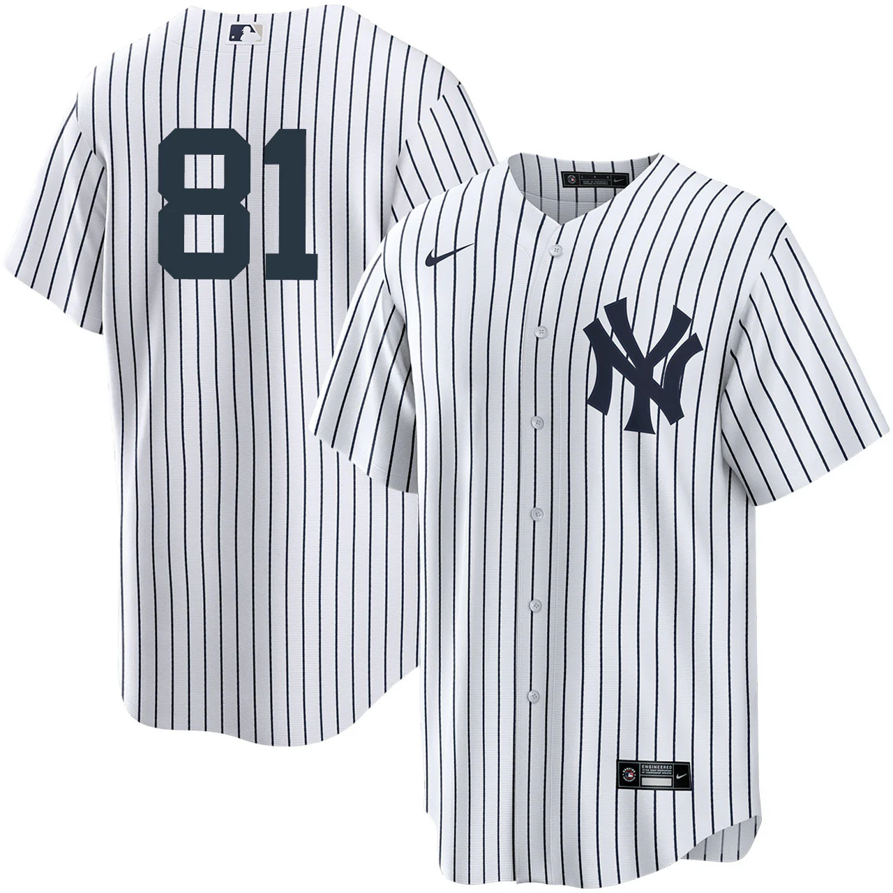 Men's Nike Luis Gil #81 White New York Yankees Home Official Replica Player Jersey