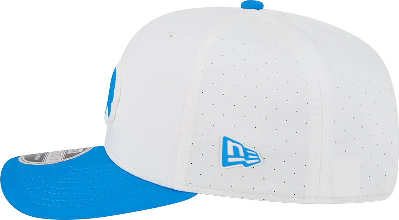 Men's Detroit Lions New Era White/Blue 2025 NFL Training Camp 9SEVENTY Adjustable Hat