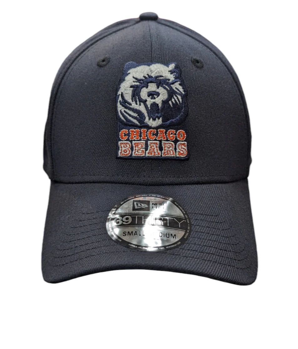 Chicago Bears New Era Gridiron Collection 1990 Classic Navy 39THIRTY Flex Hat
