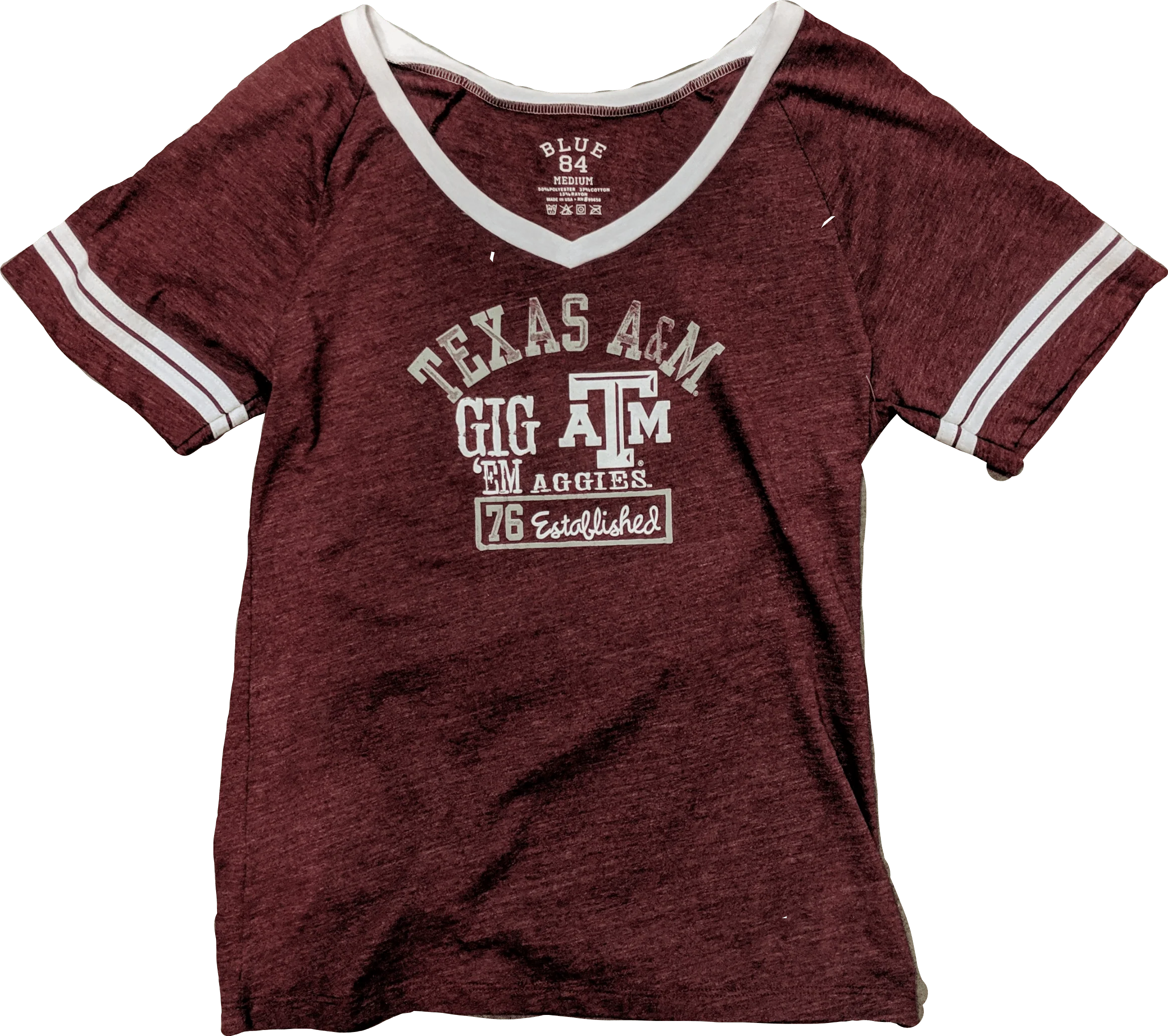 Womens NCAA Texas A&M Aggies Moschino Jr. Tee By Blue '84
