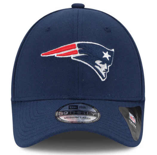 New England Patriots New Era Navy 39THIRTY Team Classic Flex Hat