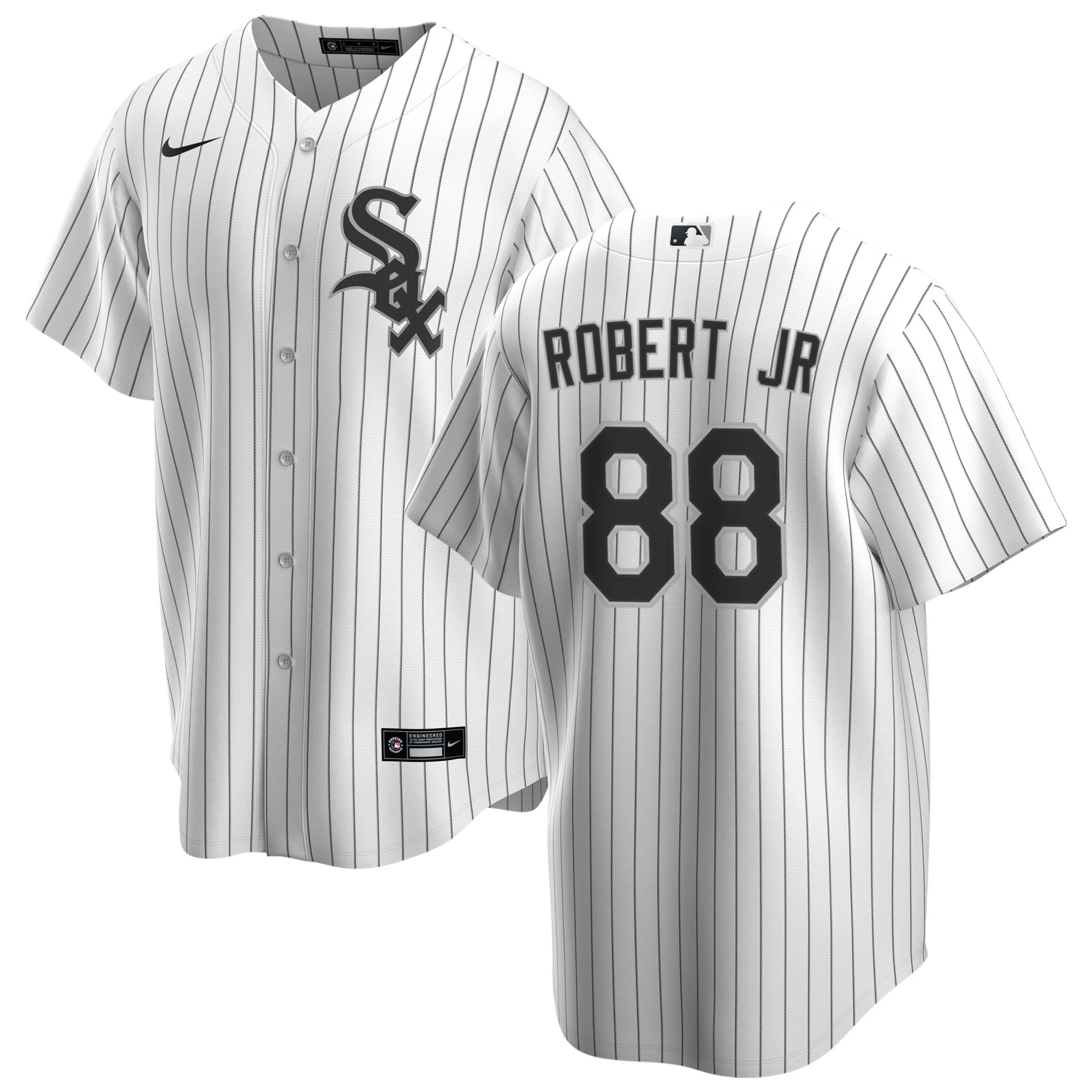 NIKE Men's Luis Robert Jr. Chicago White Sox White Home Premium Twill Replica Jersey