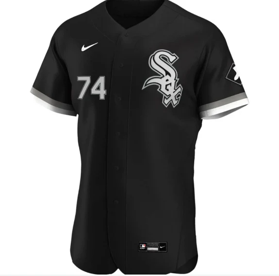 Men's Chicago White Sox Eloy Jimenez Nike Black Alternate Authentic Player Jersey