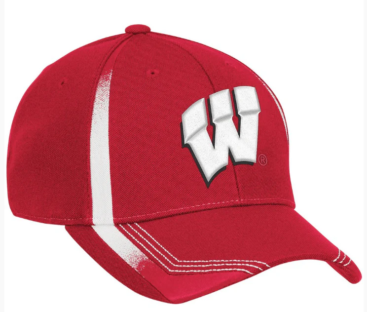 Wisconsin Badgers Adidas Coach's 14 Sideline Flex fit Hat