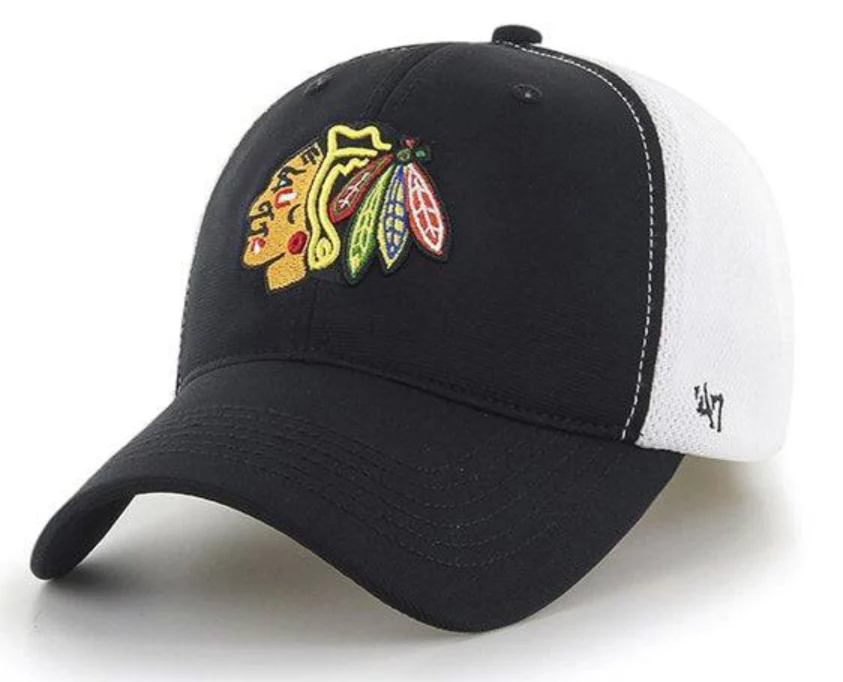 Chicago Blackhawks Draft Day Closer Black 47 Brand Stretch Fit Hat
