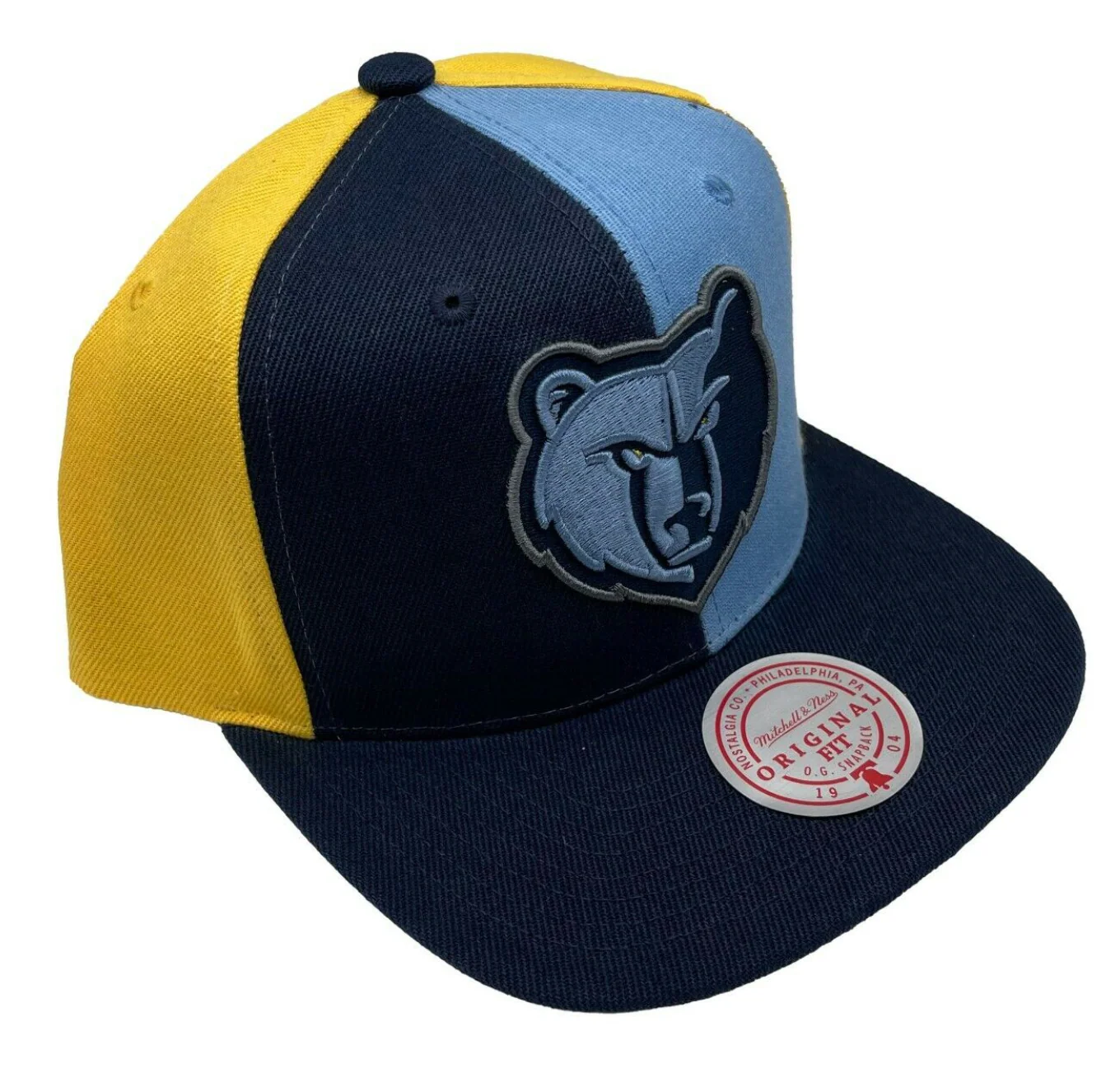 Memphis Grizzlies Mitchell & Ness NBA Pinwheel Snapback Hat