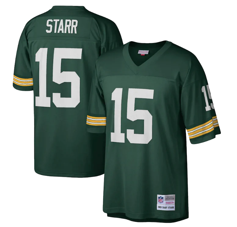 Men's Green Bay Packers Bart Starr Mitchell & Ness Green Legacy Replica Jersey