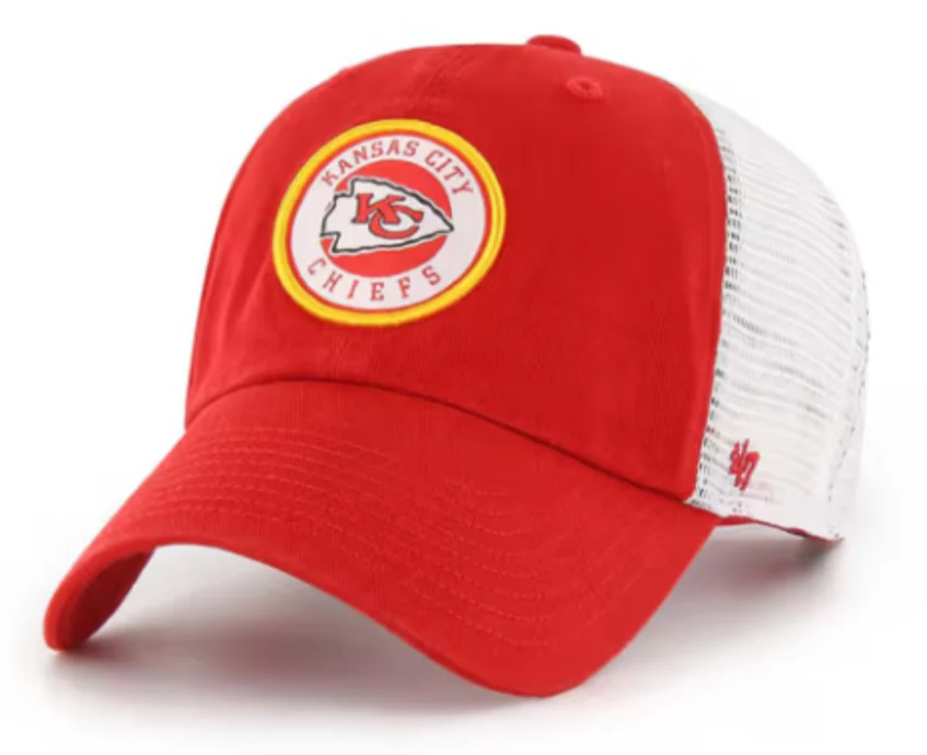Kansas City Chiefs Red Highline 47 Clean Up Trucker Adjustable Hat