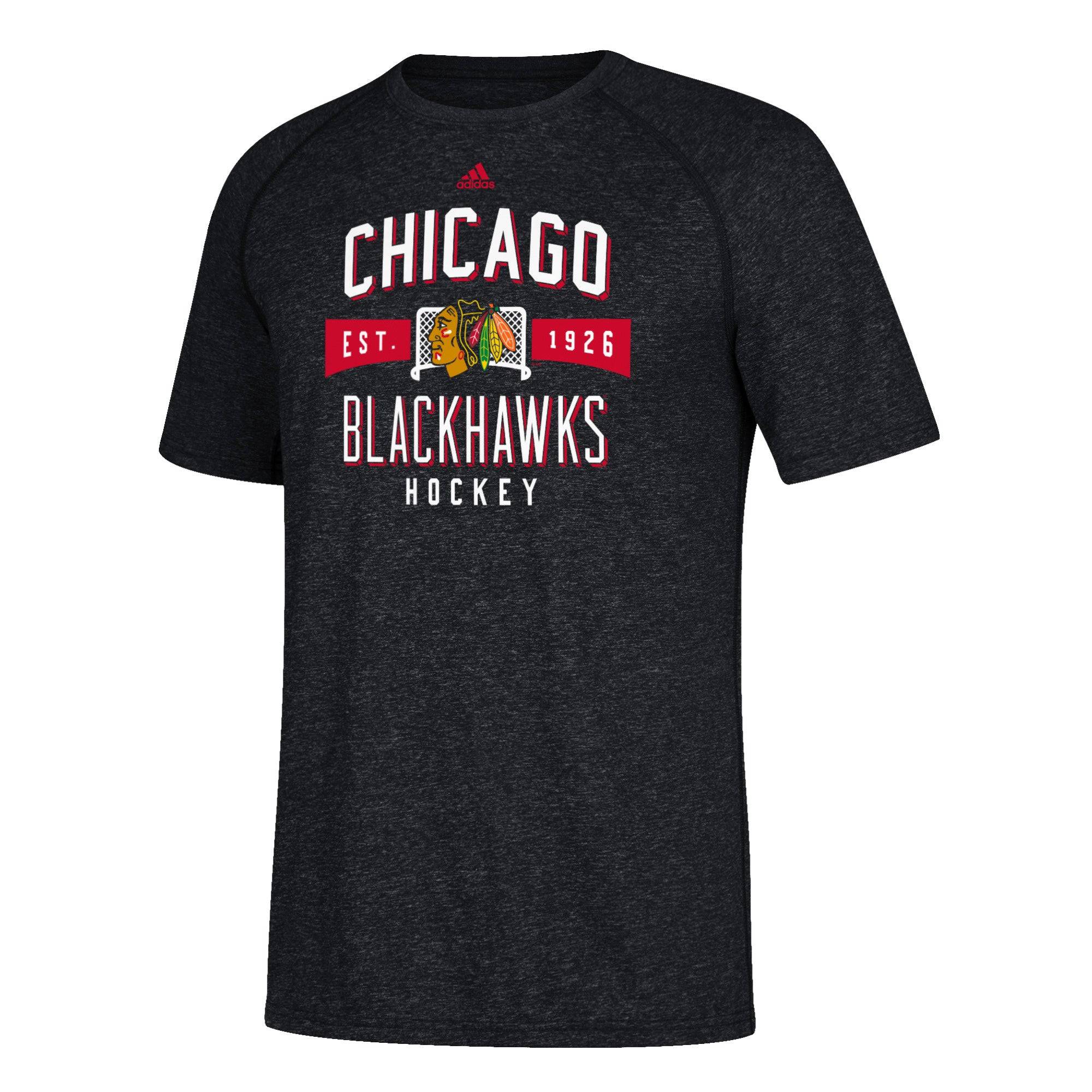 Men's Adidas Chicago Blackhawks NHL Shot Caller Climalite Tee