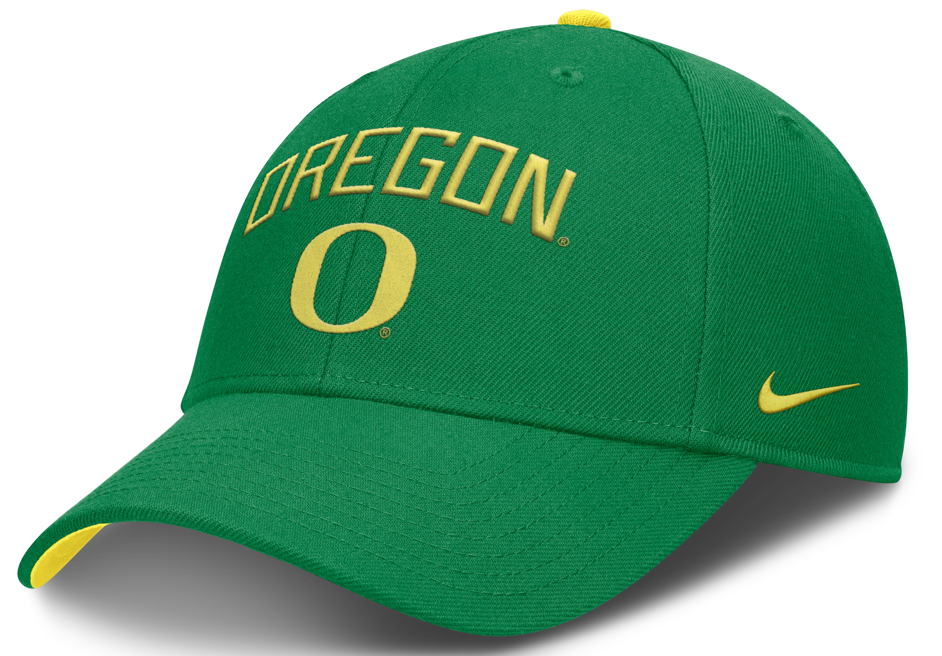Oregon Ducks Nike Club Primetime Apple Green Adjustable Hat