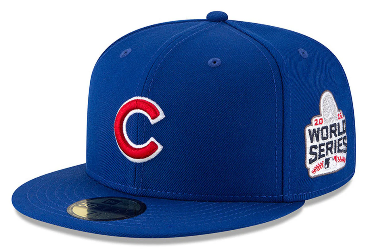Men’s New Era Chicago Cubs Cooperstown Collection 2016 World Series Champions Wool Fitted 59FIFTY Cap