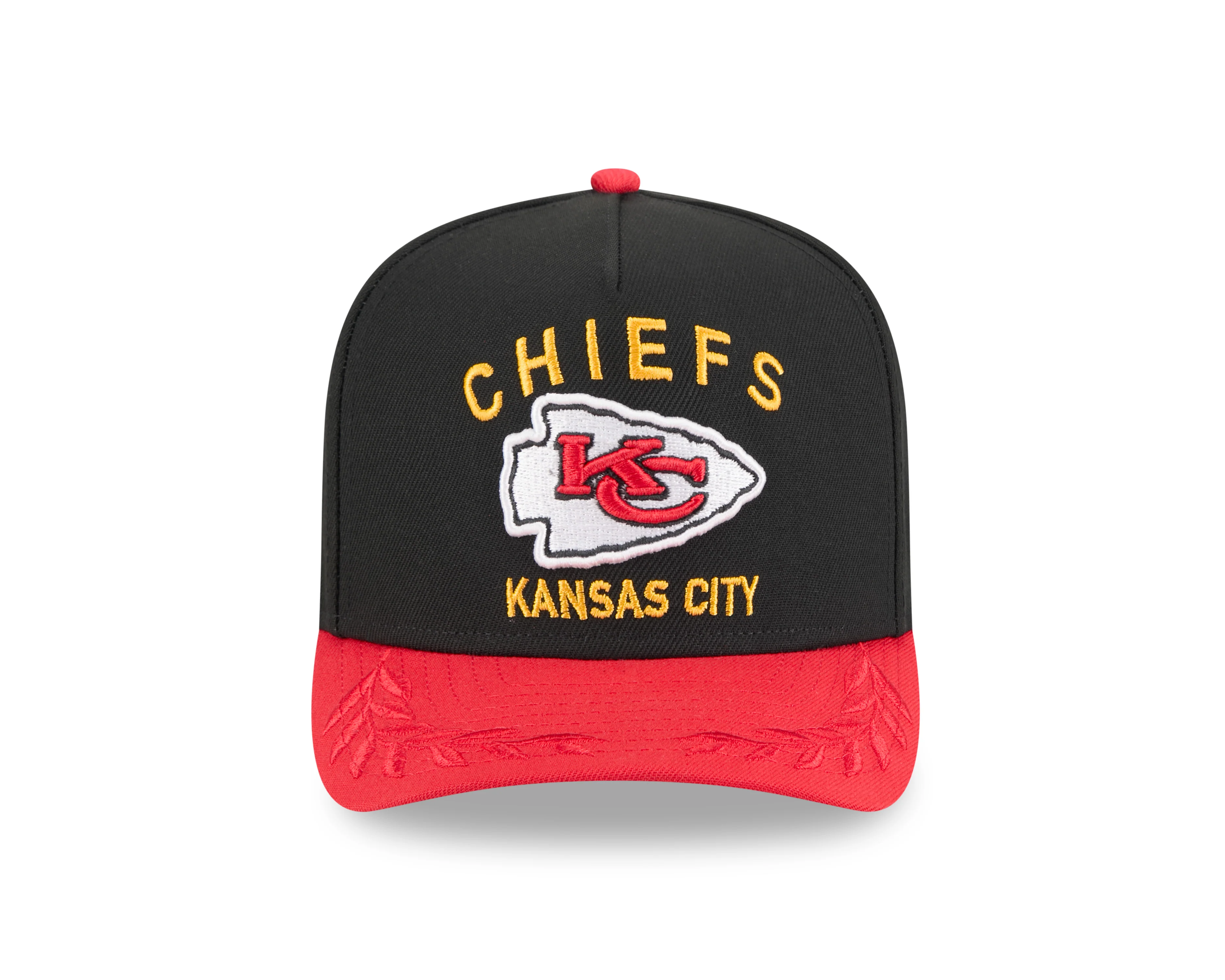 Men's Kansas City Chiefs New Era 2025 NFL Draft Black A-Frame 9FIFTY Snapback Adjustable Hat