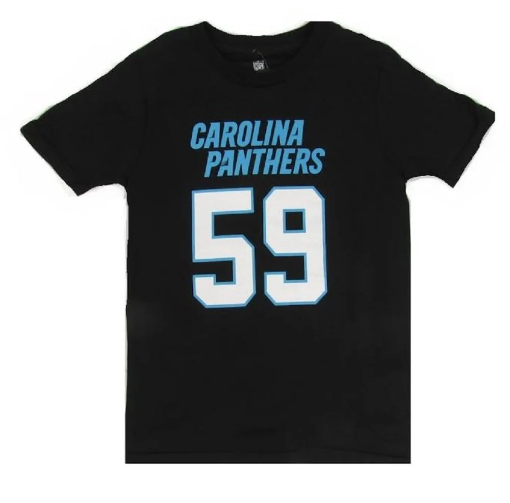 Luke Kuechly Carolina Panthers Youth Mainliner Name and Number T-Shirt