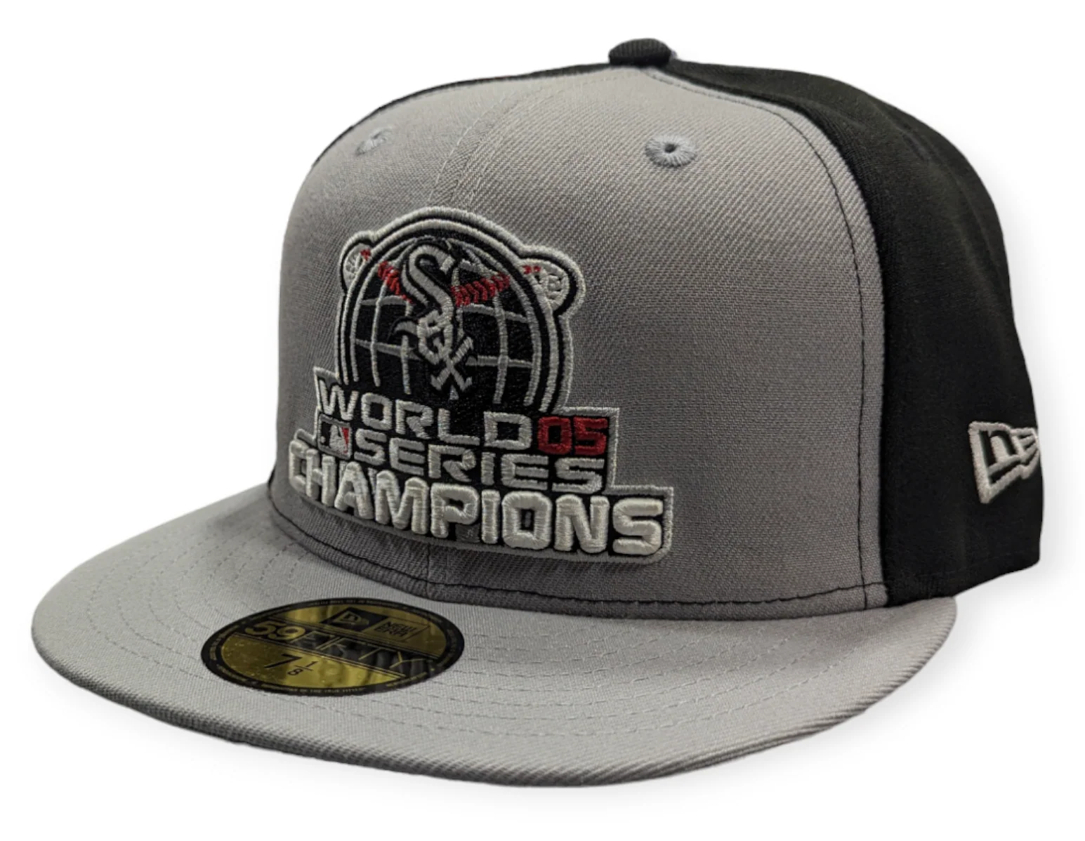 Chicago White Sox 2005 World Series Champions Locker Room Gray/Black 59FIFTY Fitted Hat
