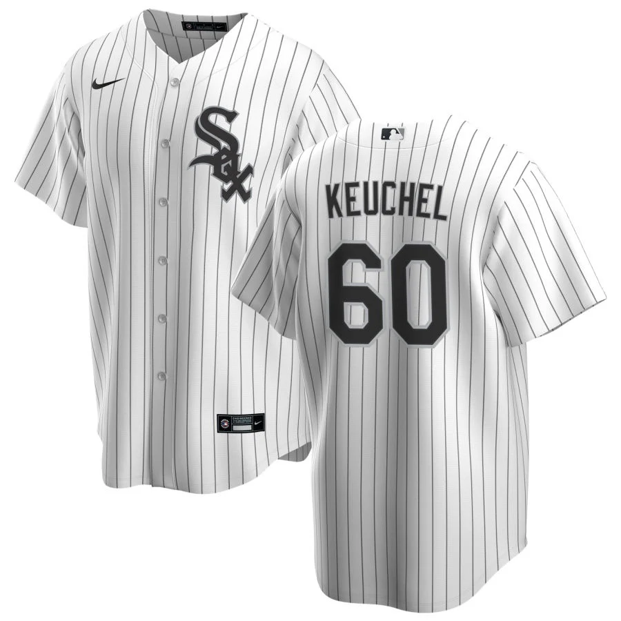 NIKE Men's Dallas Keuchel Chicago White Sox White Home Premium Stitch Replica Jersey