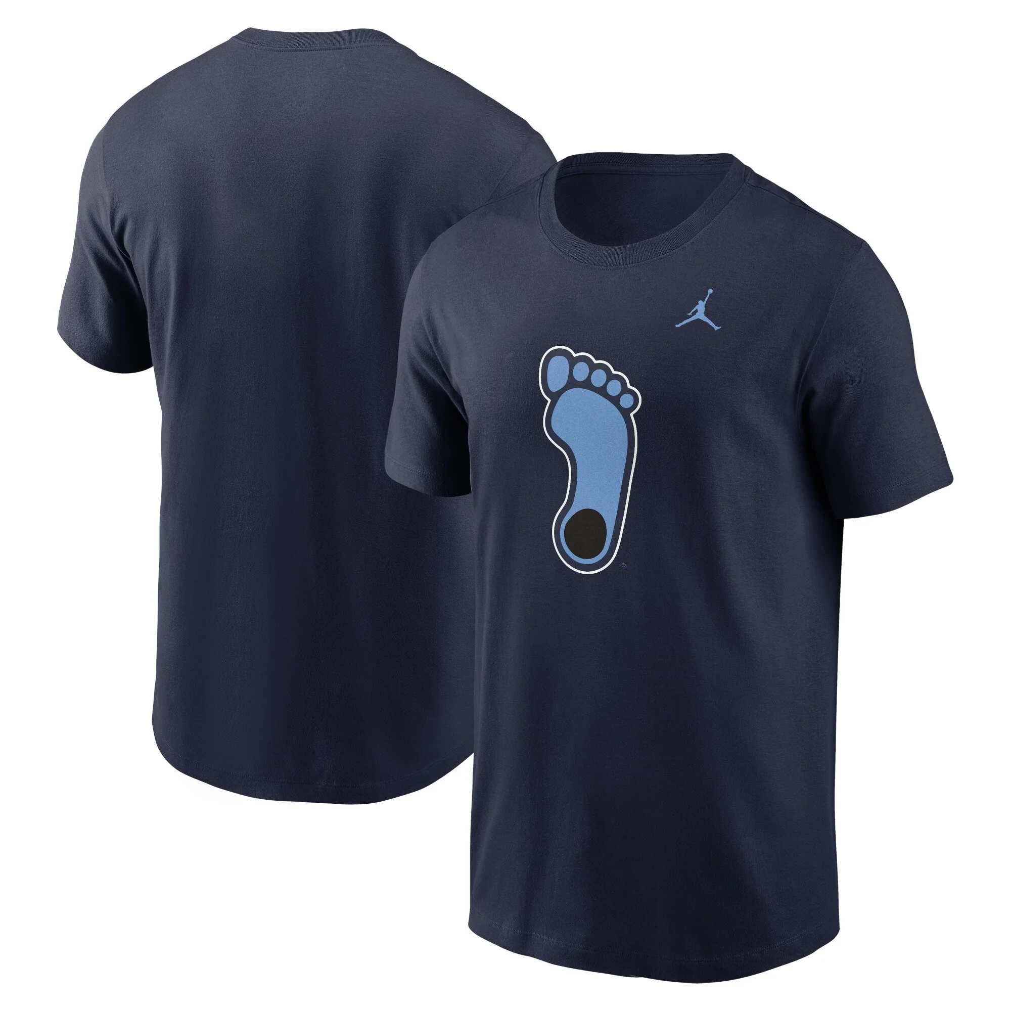 Men's North Carolina Tar Heels NIKE Jumpman Navy Alternate Logo Tee