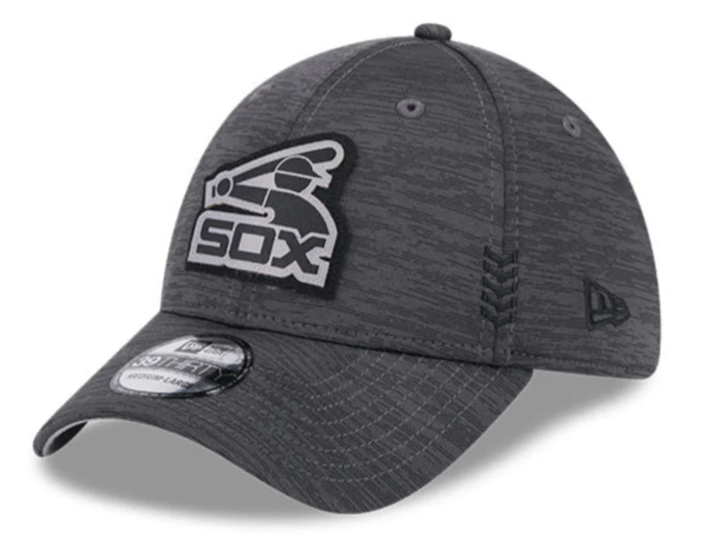 Men's Chicago White Sox New Era Graphite 2024 Clubhouse 39THIRTY Flex Fit Hat