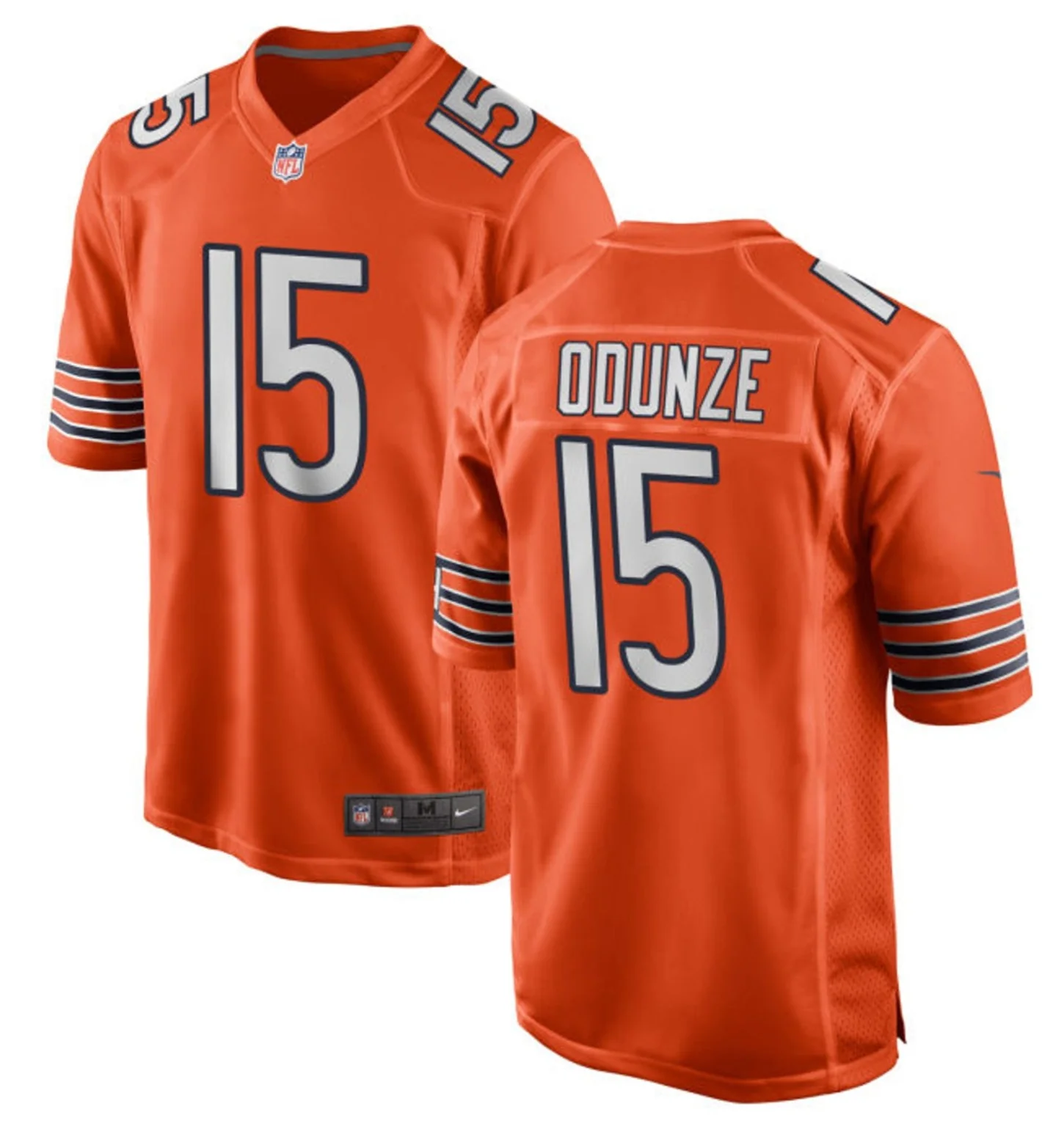 Youth Rome Odunze Chicago Bears Nike Orange Alternate Replica Game Jersey