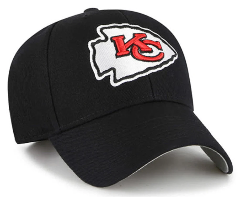 Kansas City Chiefs 47 Brand Black MVP Adjustable Hat