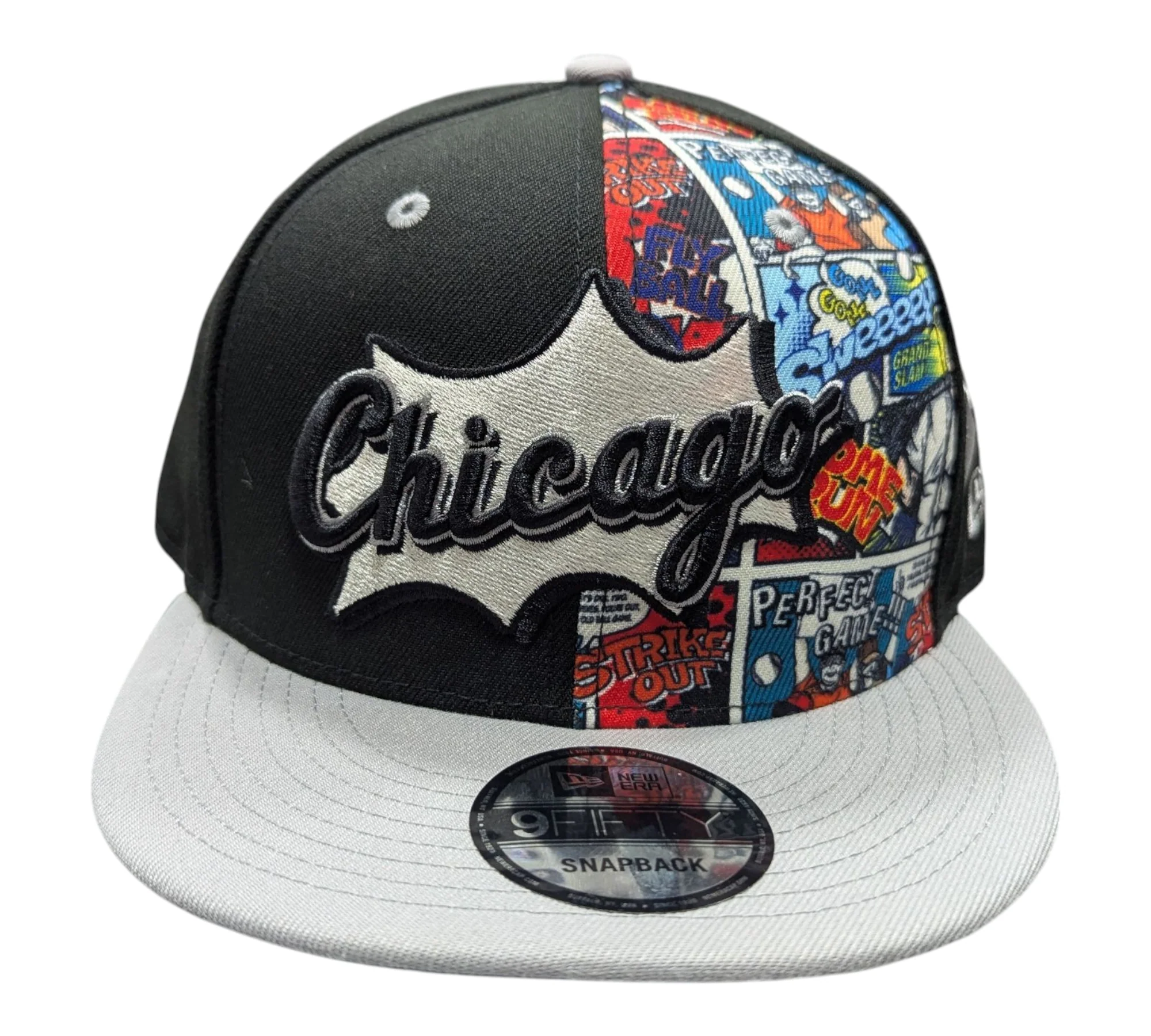 Chicago White Sox New Era 2025  Diamond Hero Black/Gray 9FIFTY Snapback Hat