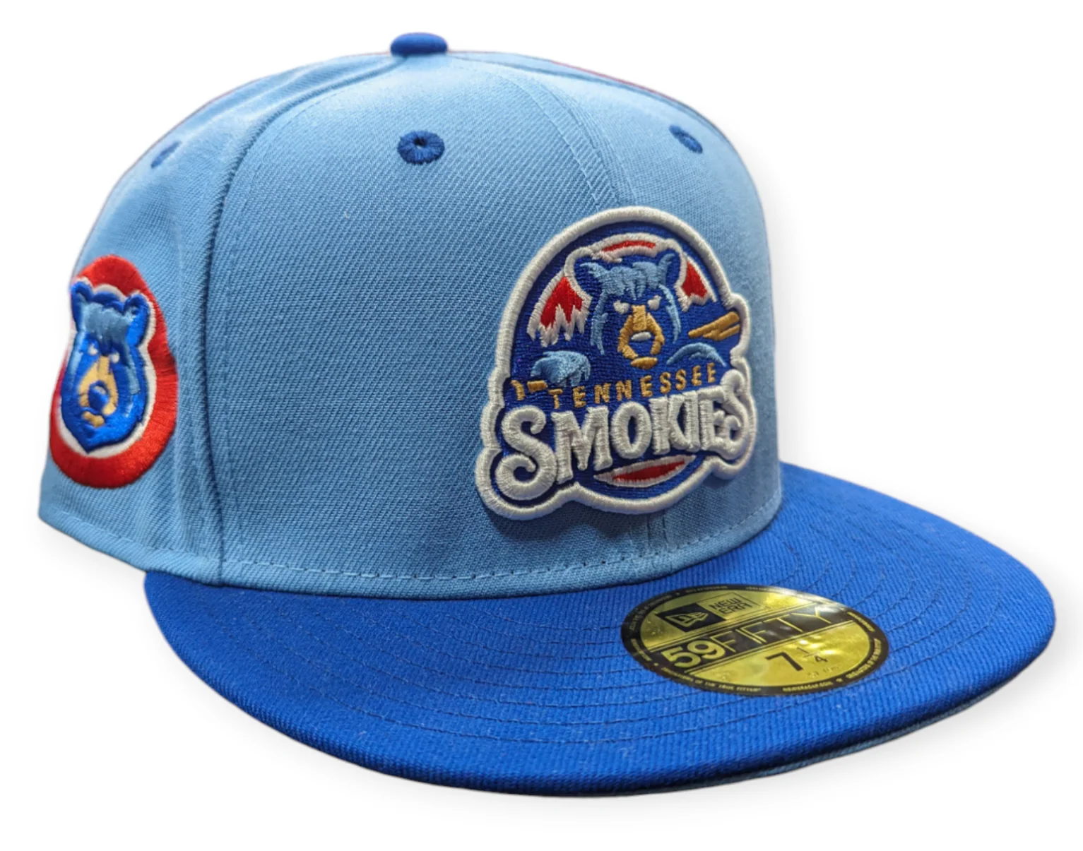 Tennessee Smokies MILB 2 Tone Sky Blue/Royal New Era 59FIFTY Fitted Hat