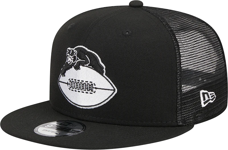 Chicago Bears New Era 1946 Black and White Trucker 9FIFTY Snapback Hat