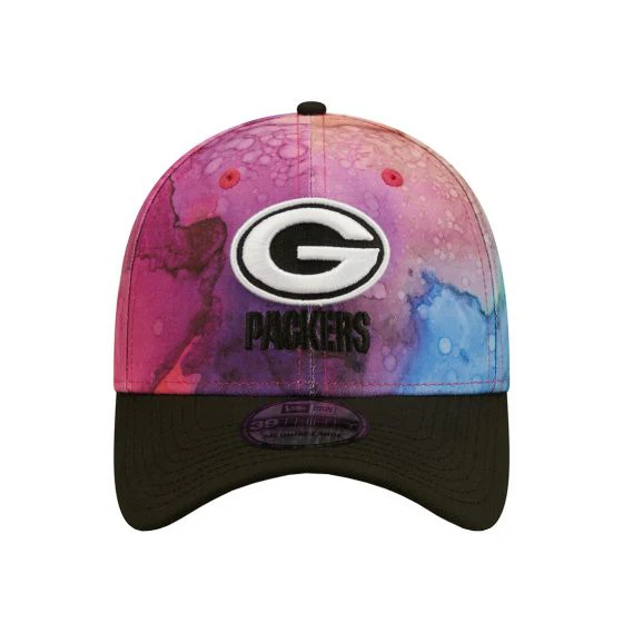 Men's Green Bay Packers New Era Crucial Catch 2022 NFL Sideline Ink 39THIRTY Flex Hat