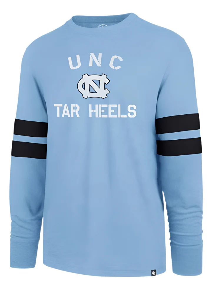 Men's North Carolina Tar Heels Club Scramble Long Sleeve Tee By ’47 Brand