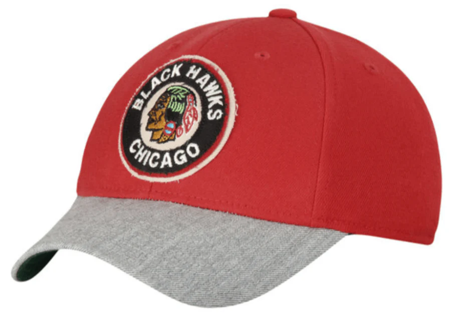 Men's Chicago Blackhawks Reebok Red CCM Structured Flex Hat