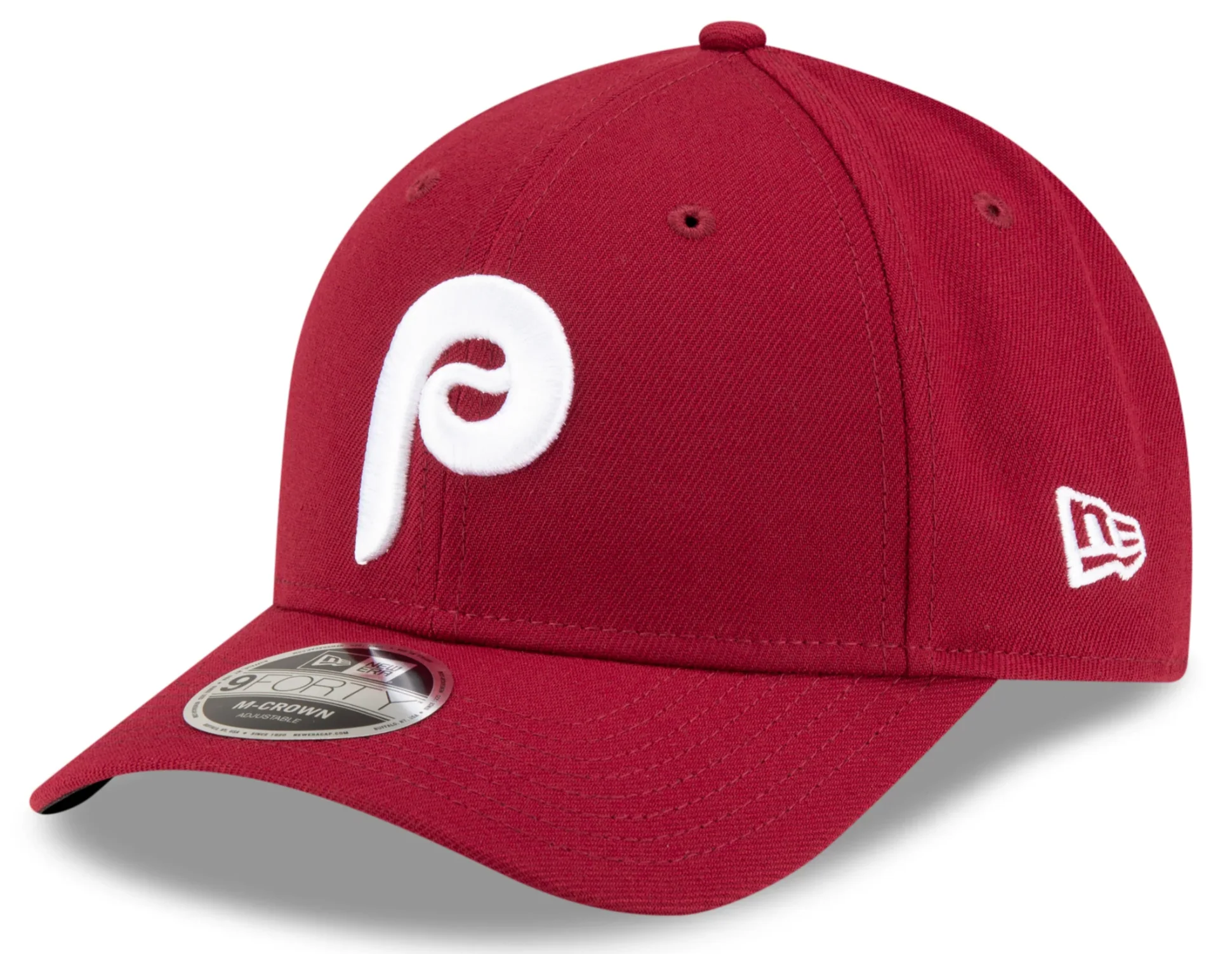 Philadelphia Phillies Crimson Alternate New Era Player Replica M-Crown 9FORTY Adjustable Hat