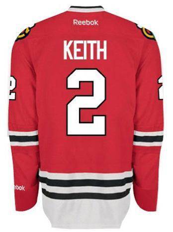 Mens Chicago Blackhawks Duncan Keith Premier Home Jersey