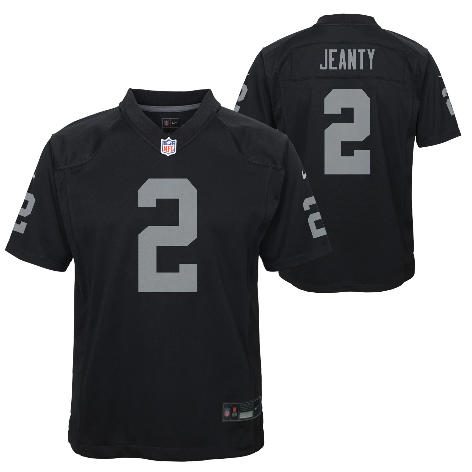 Youth Ashton Jeanty Las Vegas Raiders Black Nike Game Jersey