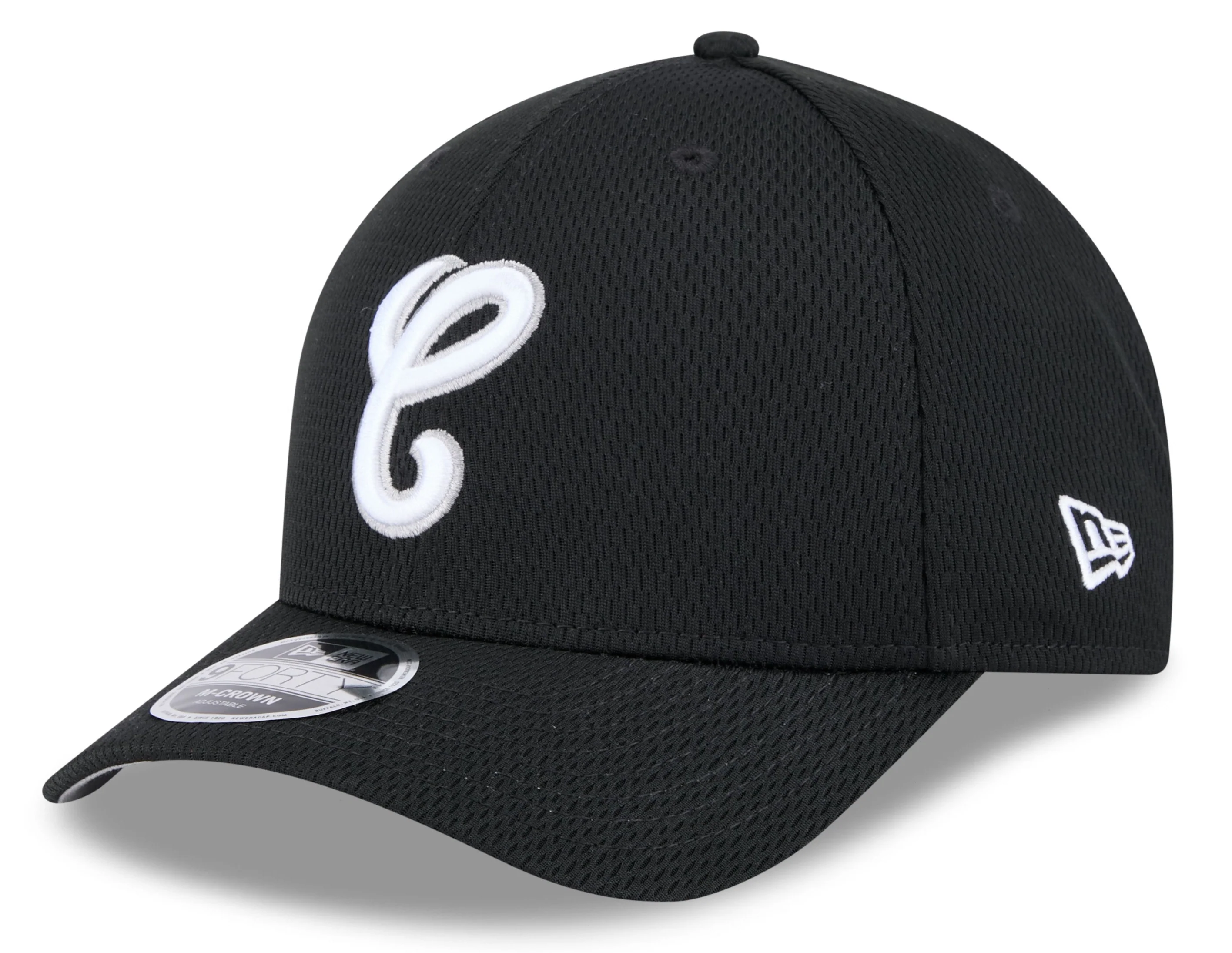 Chicago White Sox New Era Black 2025 Clubhouse Alternate M-Crown 9FORTY Adjustable Hat