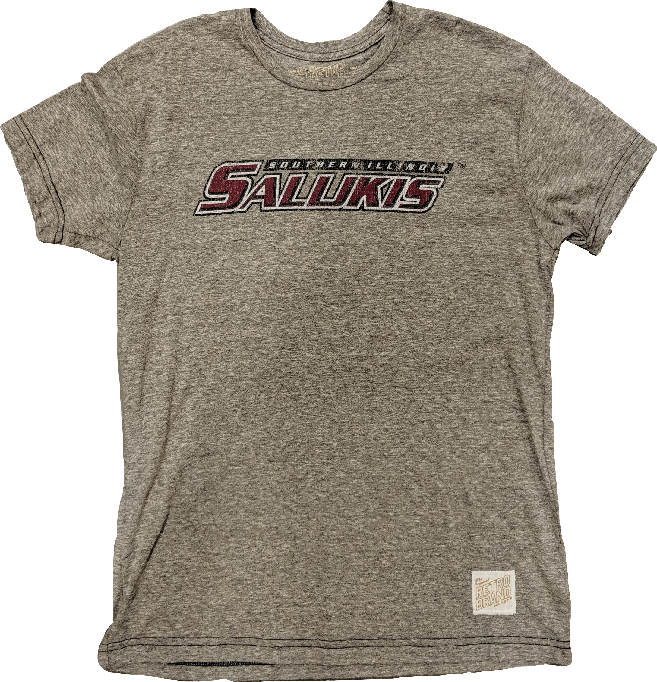 Men's NCAA Southern Illinois Salukis Retro Brand Gray TriBlend Tee